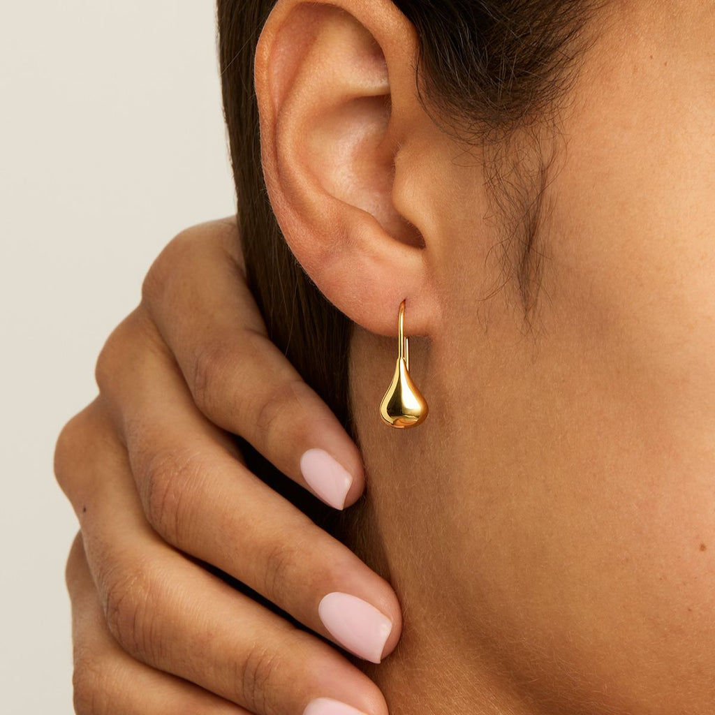 NAJO Baby Tears Earring - Yellow Gold Plated
