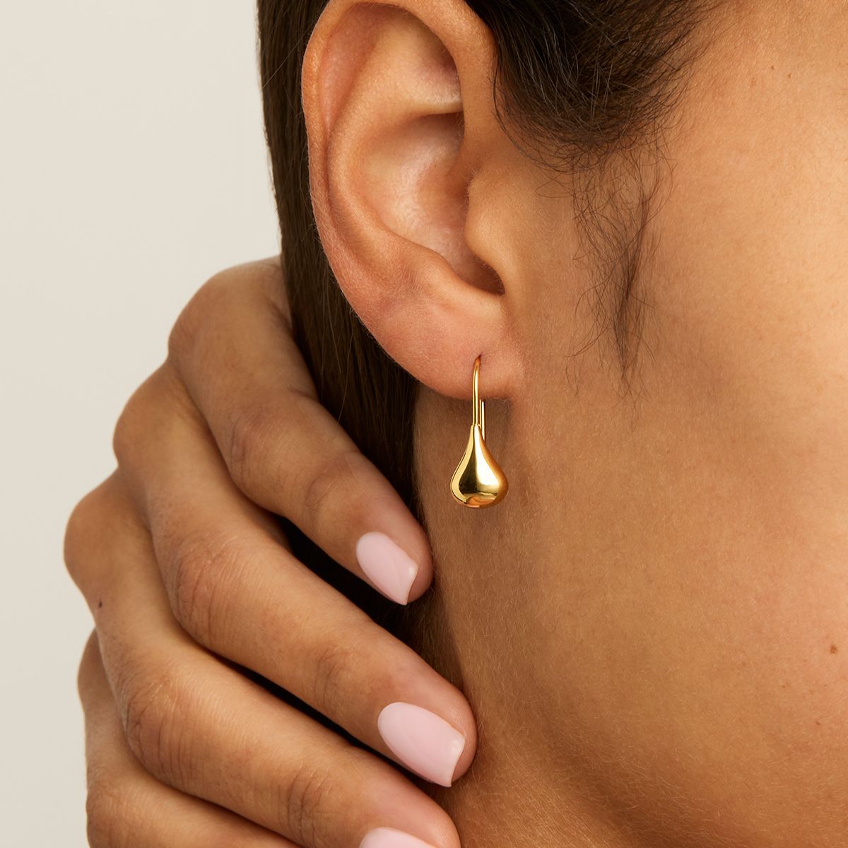 NAJO Baby Tears Earring - Yellow Gold Plated