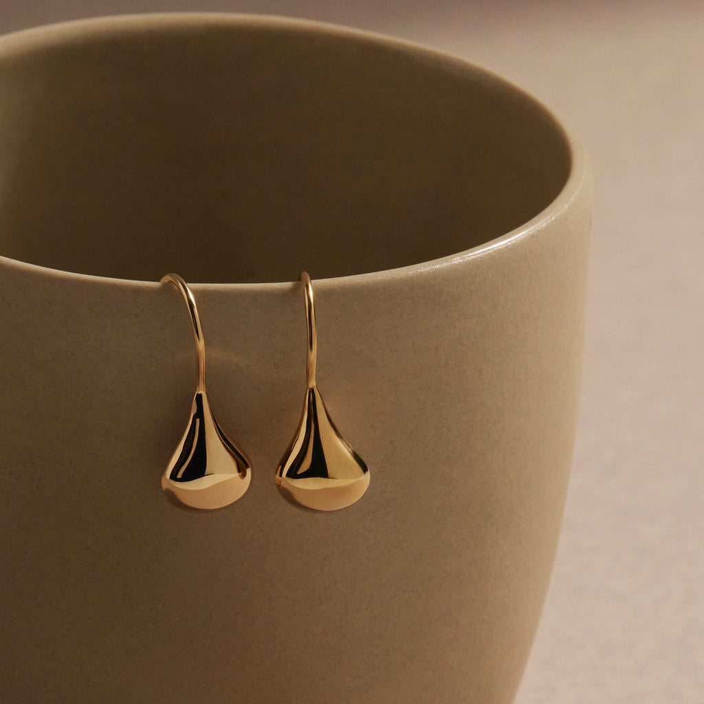 NAJO Baby Tears Earring - Yellow Gold Plated
