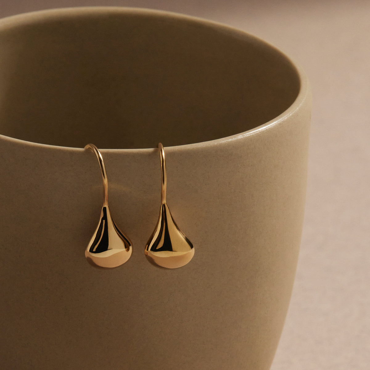 NAJO Baby Tears Earring - Yellow Gold Plated