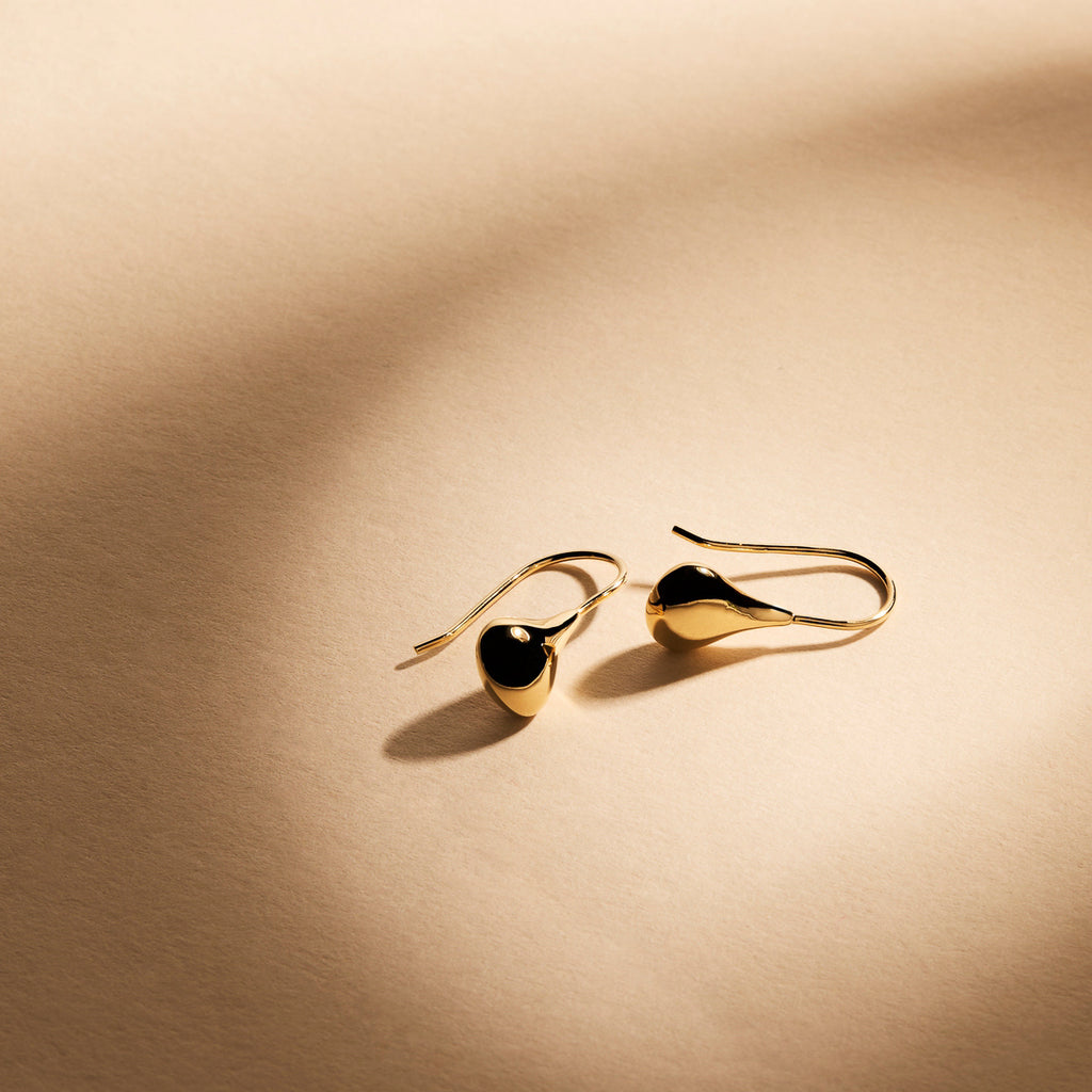 NAJO Baby Tears Earring - Yellow Gold Plated