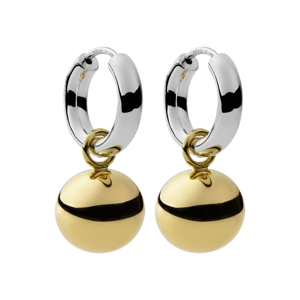 NAJO Shayla Earring SILVER/YELLOW Two Tone E5102