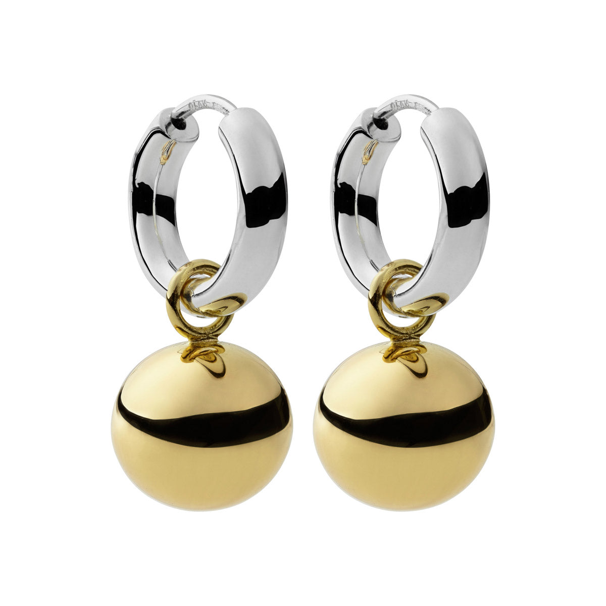 NAJO Shayla Earring SILVER/YELLOW Two Tone E5102