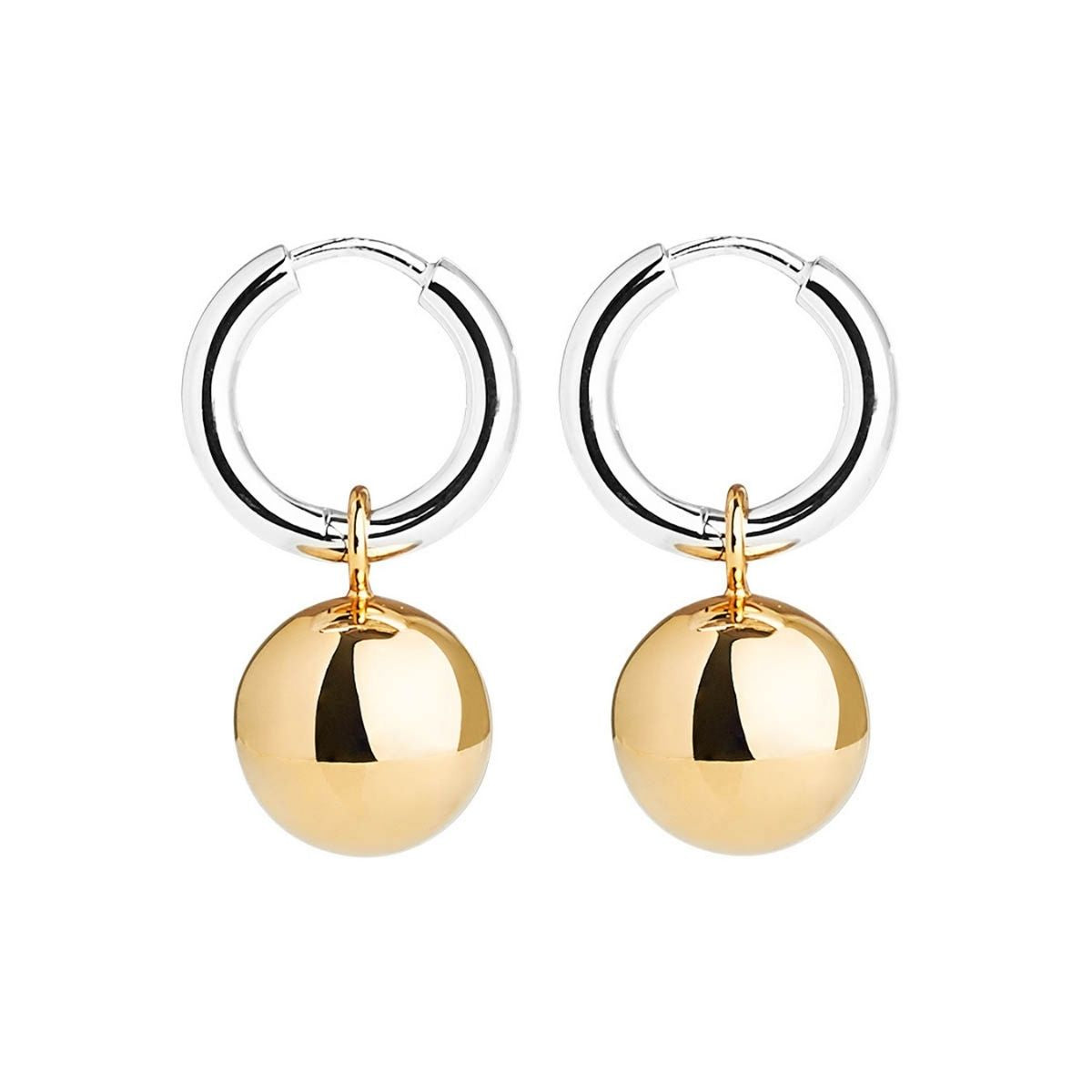NAJO Shayla Earring SILVER/YELLOW Two Tone E5102