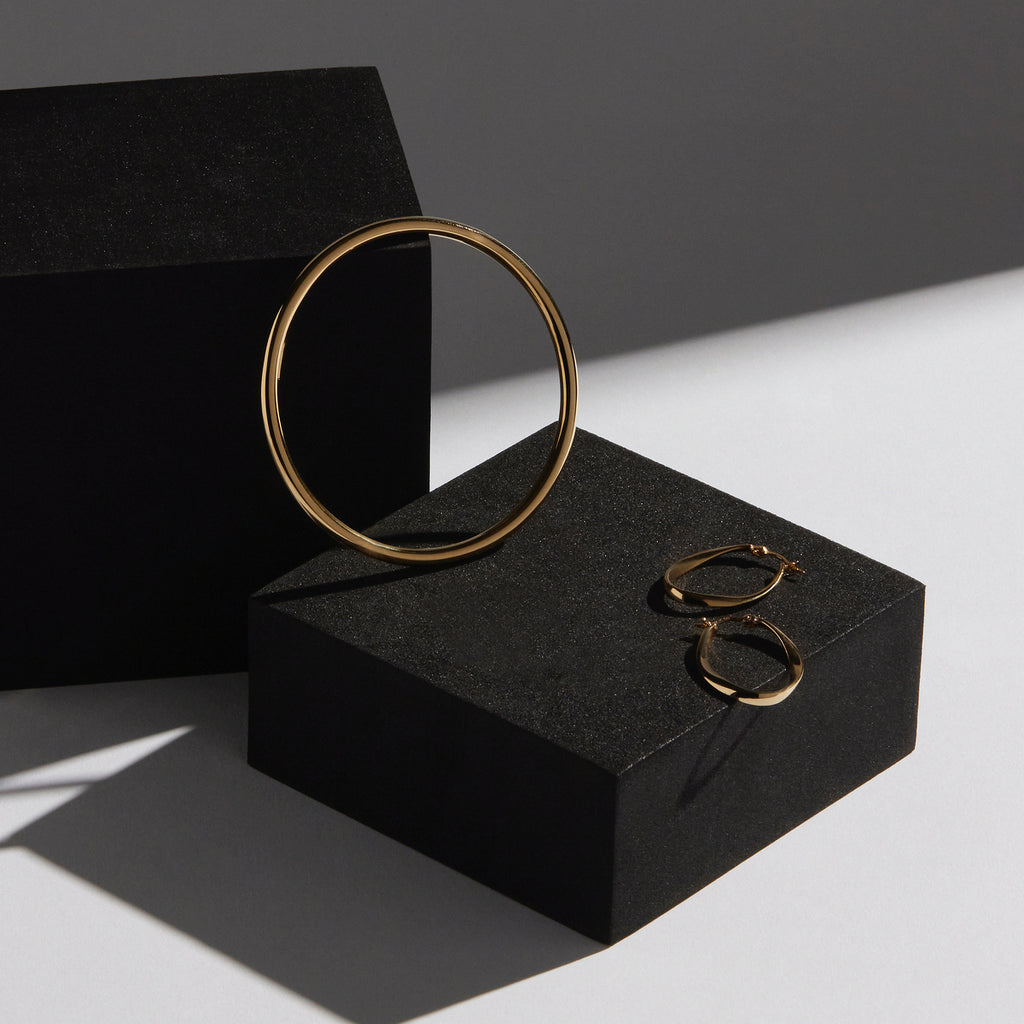 Cinta Hoop - Yellow Gold Plated