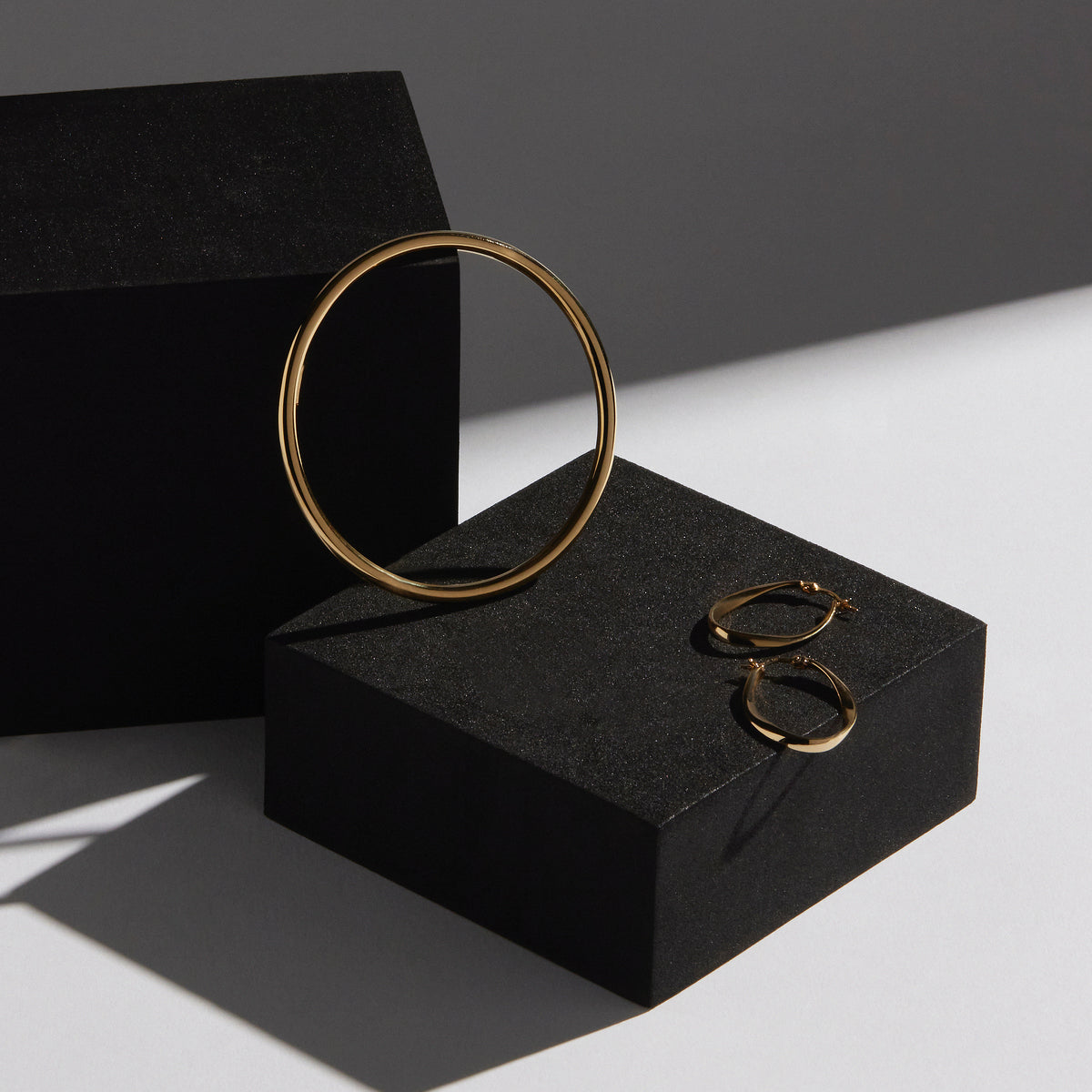 Cinta Hoop - Yellow Gold Plated