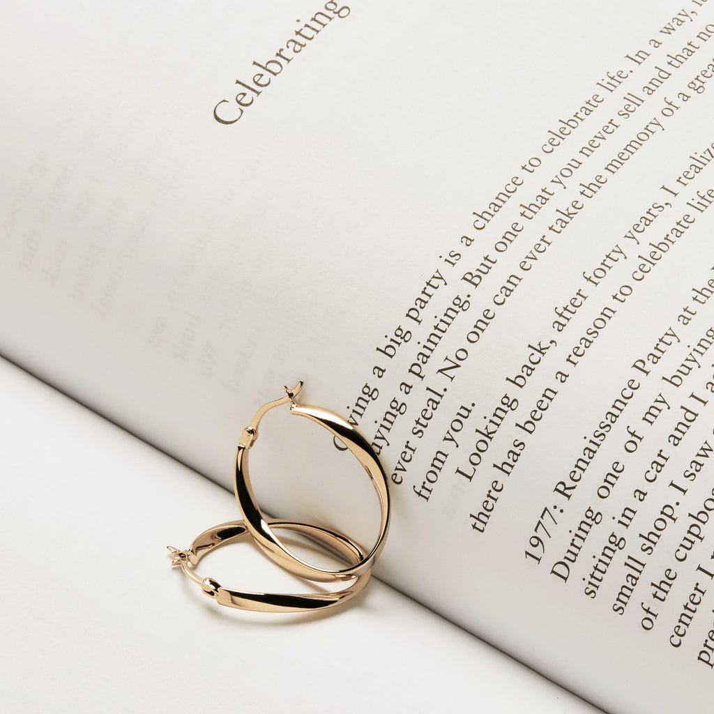 Cinta Hoop - Yellow Gold Plated