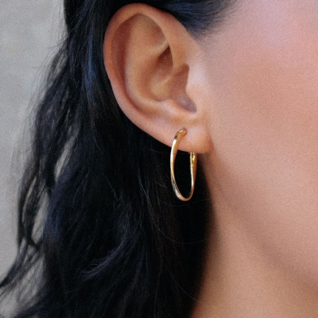 Cinta Hoop - Yellow Gold Plated