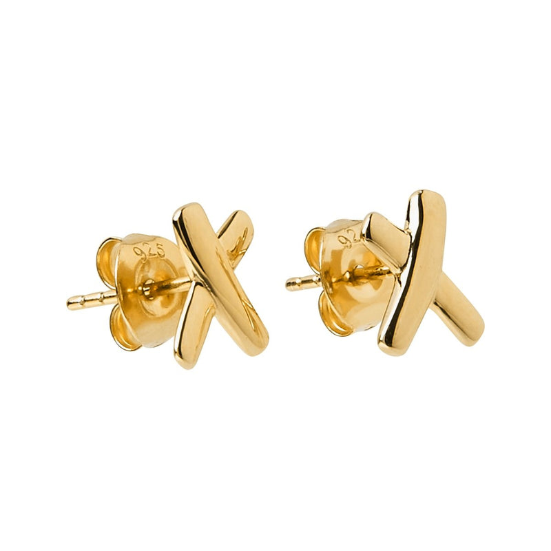 Najo Kiss Stud Gold Earring