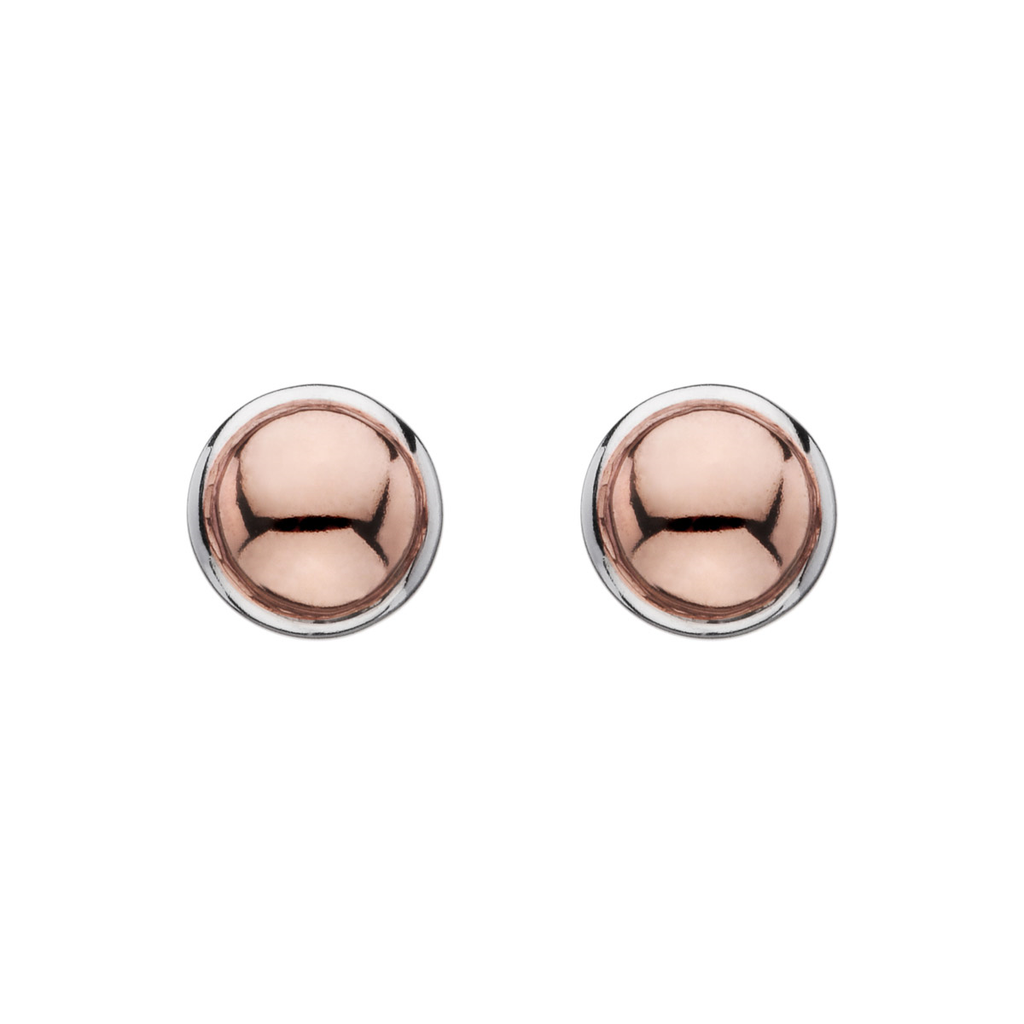 NAJO 'Rosy Glimmer' or 'Rose-Tone Dome' Stud Earrings E5905