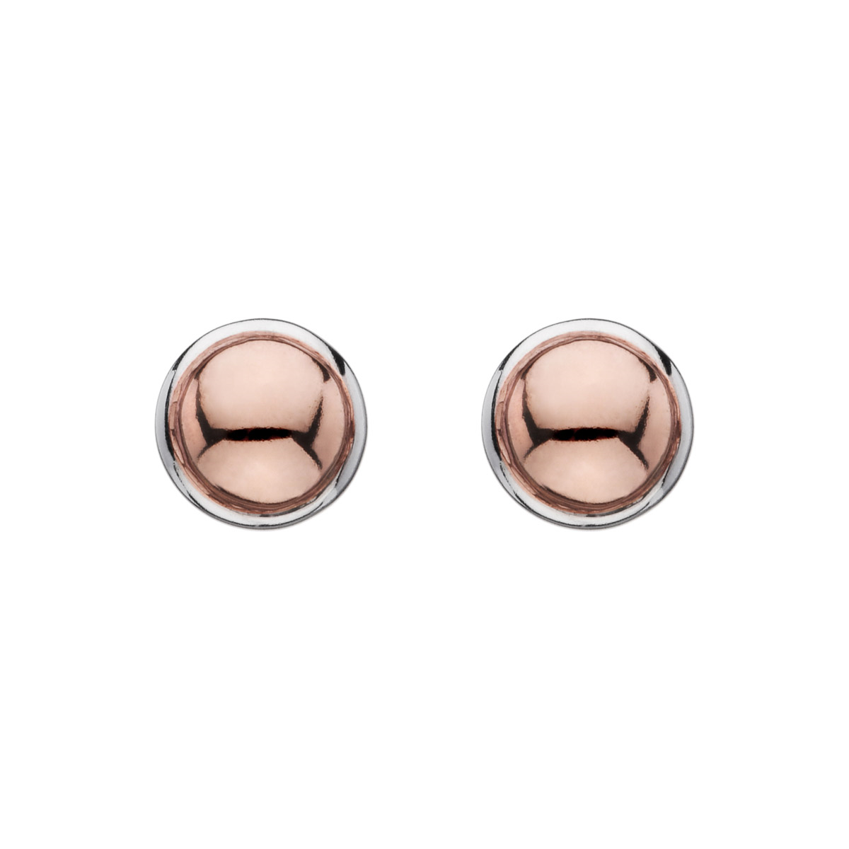 NAJO 'Rosy Glimmer' or 'Rose-Tone Dome' Stud Earrings E5905