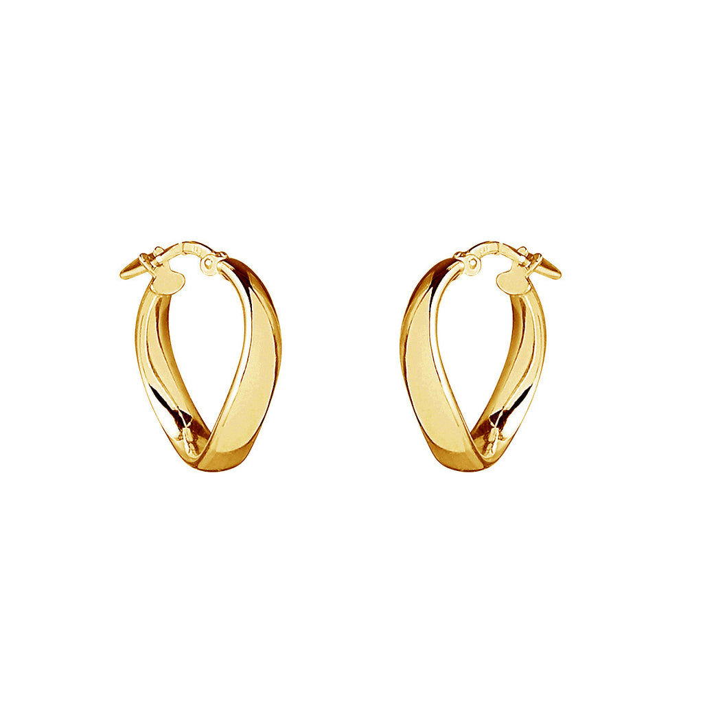 NAJO Eddy Hoop - Yellow Gold Plated