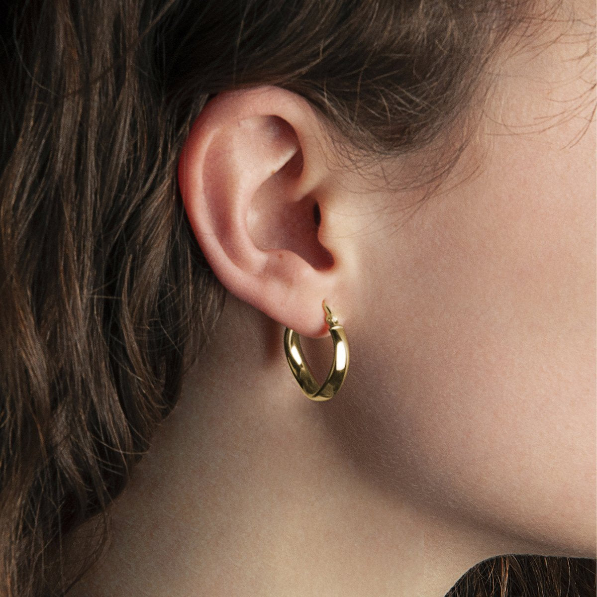NAJO Eddy Hoop - Yellow Gold Plated