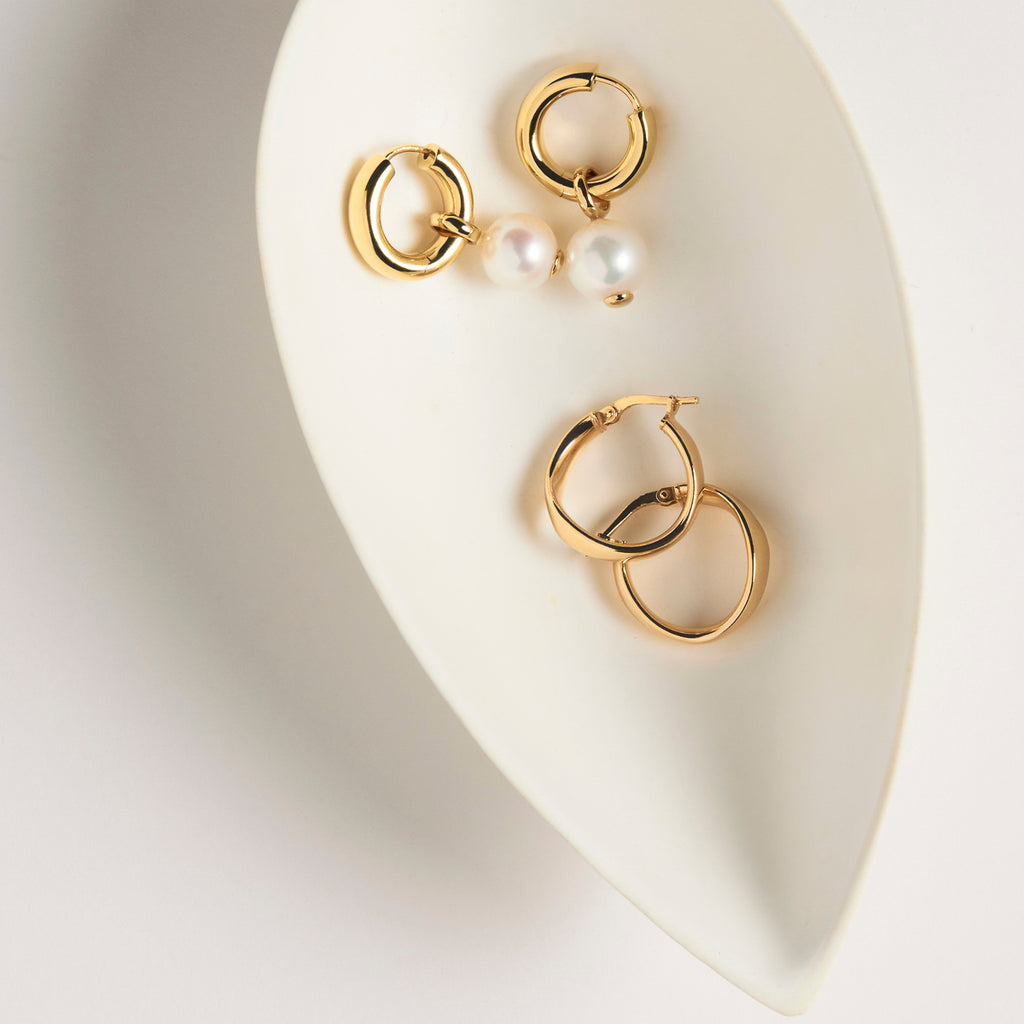 NAJO Eddy Hoop - Yellow Gold Plated
