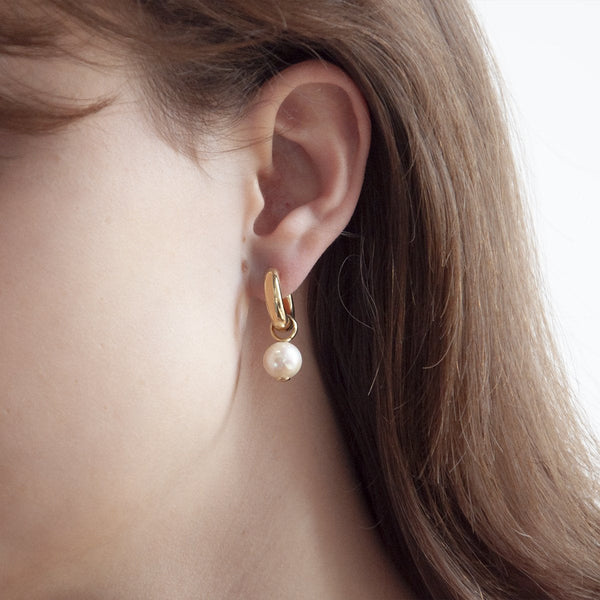 Najo Ms Perla Yellow Gold Earring