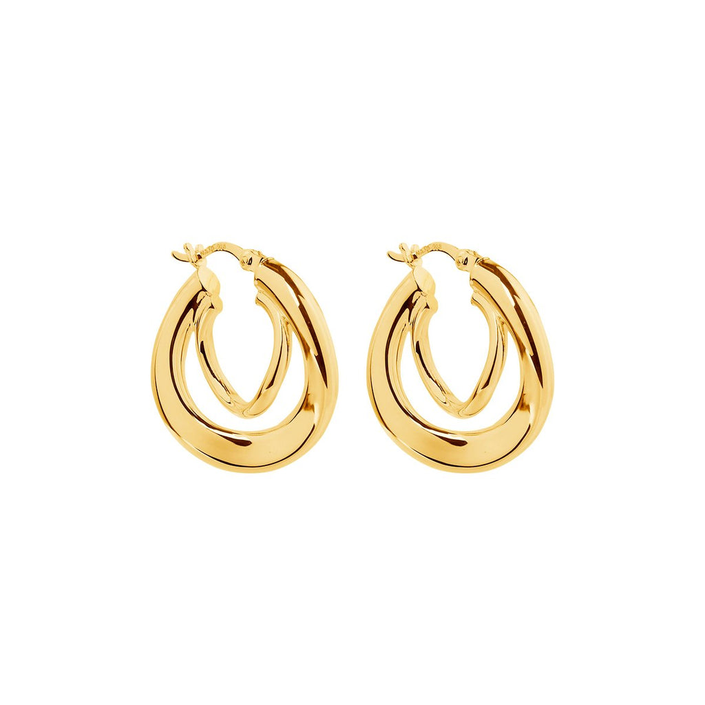 NAJO Baby Strudel Hoop - Yellow Gold Plated E6441
