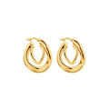 NAJO Baby Strudel Hoop - Yellow Gold Plated E6441