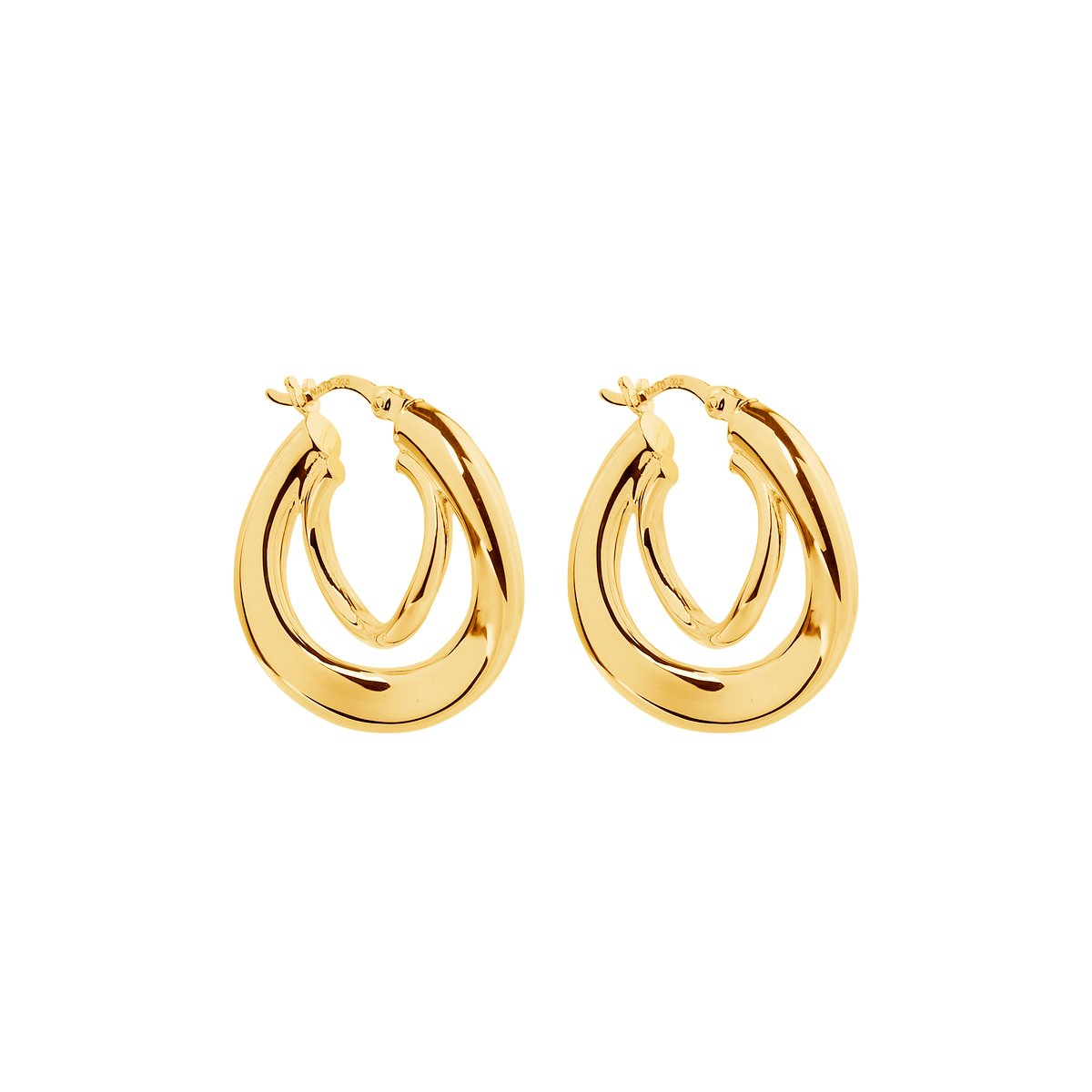 NAJO Baby Strudel Hoop - Yellow Gold Plated E6441