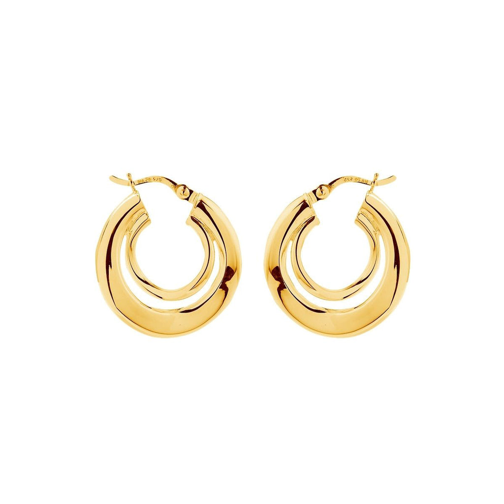 NAJO Baby Strudel Hoop - Yellow Gold Plated E6441