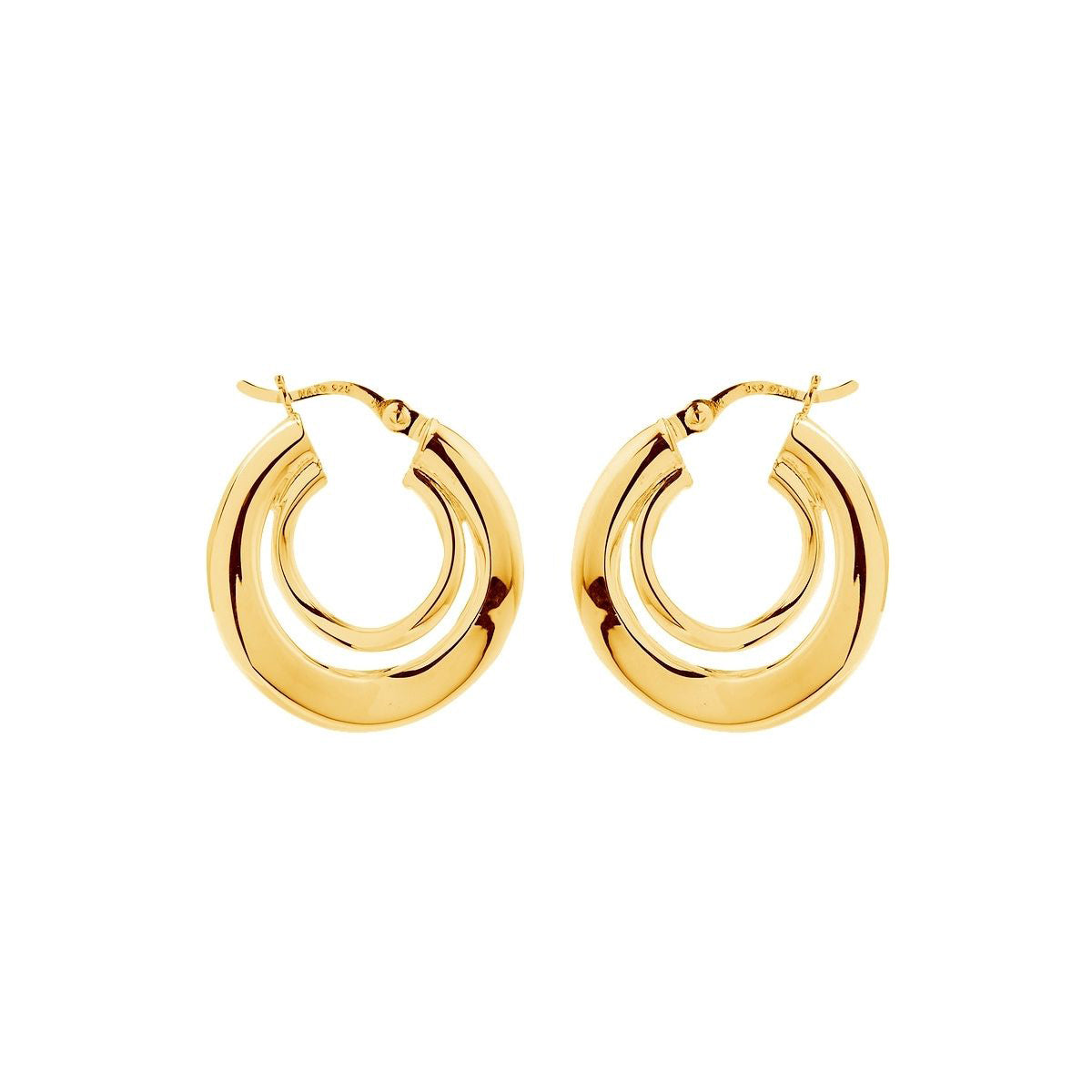 NAJO Baby Strudel Hoop - Yellow Gold Plated E6441