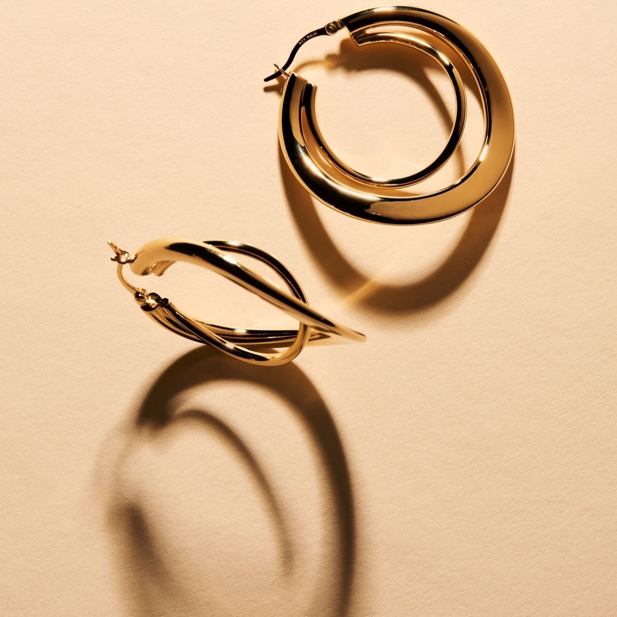 NAJO Baby Strudel Hoop - Yellow Gold Plated E6441