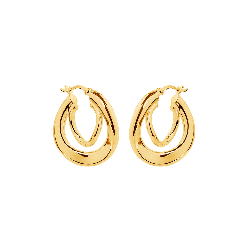 NAJO Baby Strudel Hoop - Yellow Gold Plated E6441