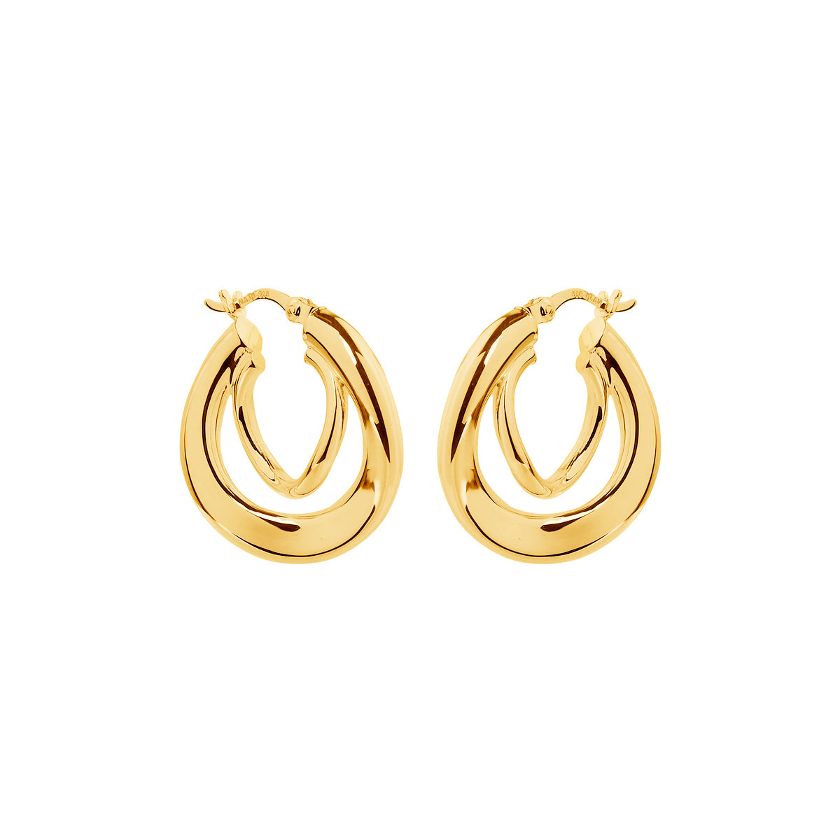 NAJO Baby Strudel Hoop - Yellow Gold Plated E6441