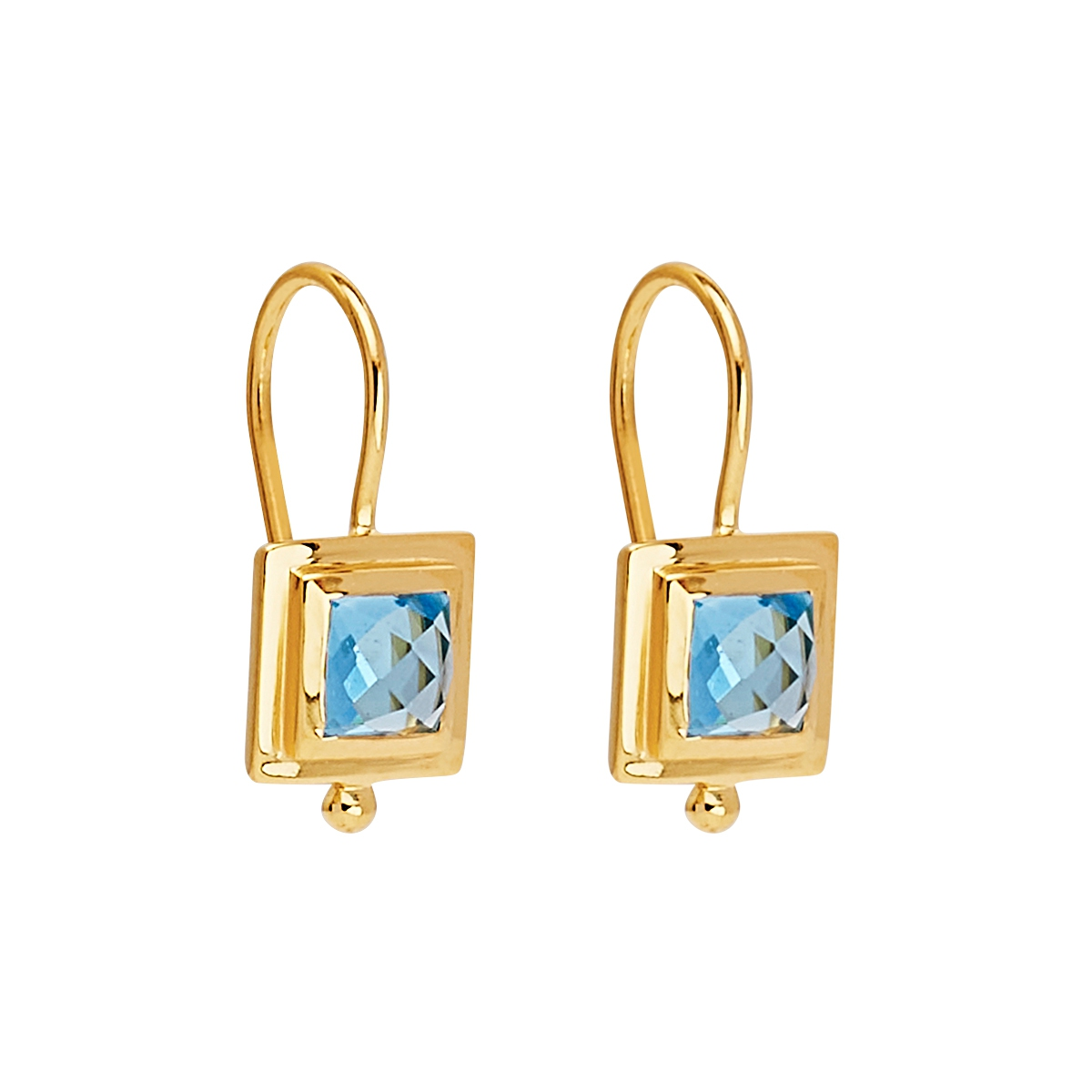 NAJO 'Como' Blue Topaz Hook Earrings E6533