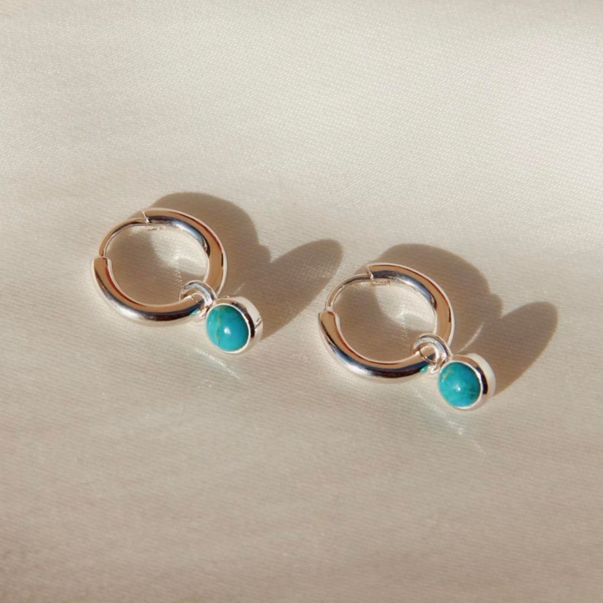 Heavenly Turquoise Earring - Silver