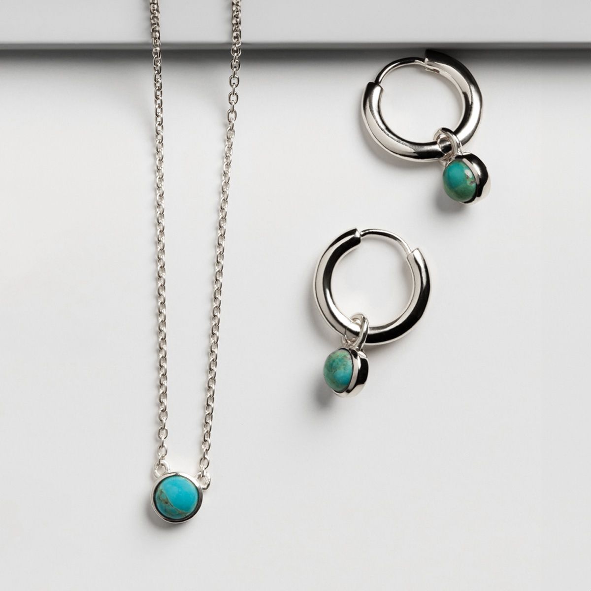 Heavenly Turquoise Earring - Silver