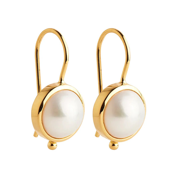 NAJO Garland Pearl Yellow Gold Earring