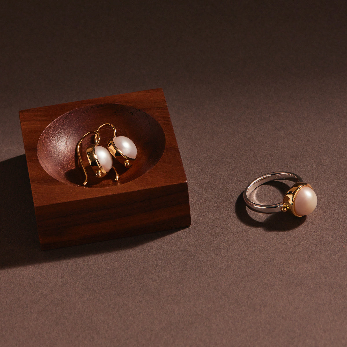 NAJO Garland Pearl Earring Gold Plated E6744