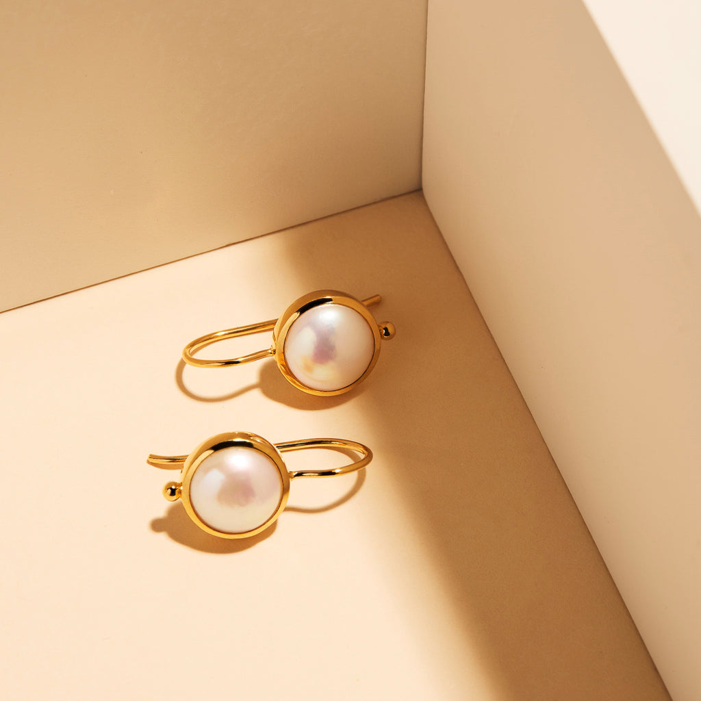NAJO Garland Pearl Earring Gold Plated E6744