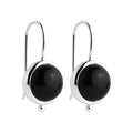 NAJO Garland Silver Black Onyx Earrings E6747