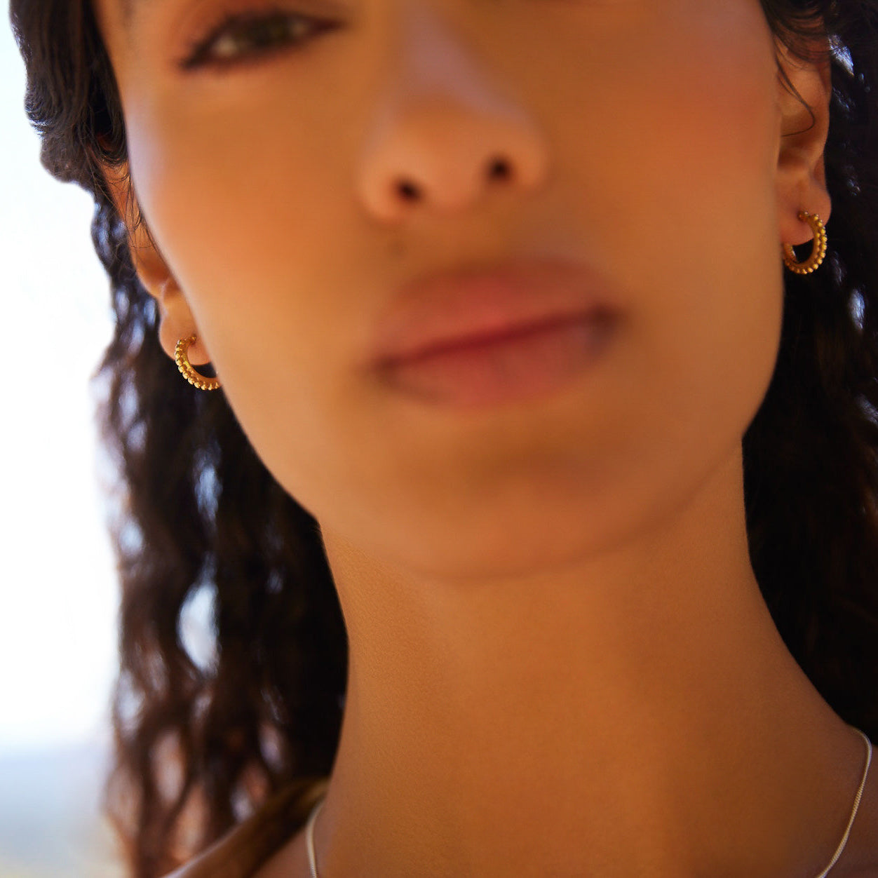 NAJO Chia Hoop Earring Gold Plated E6831