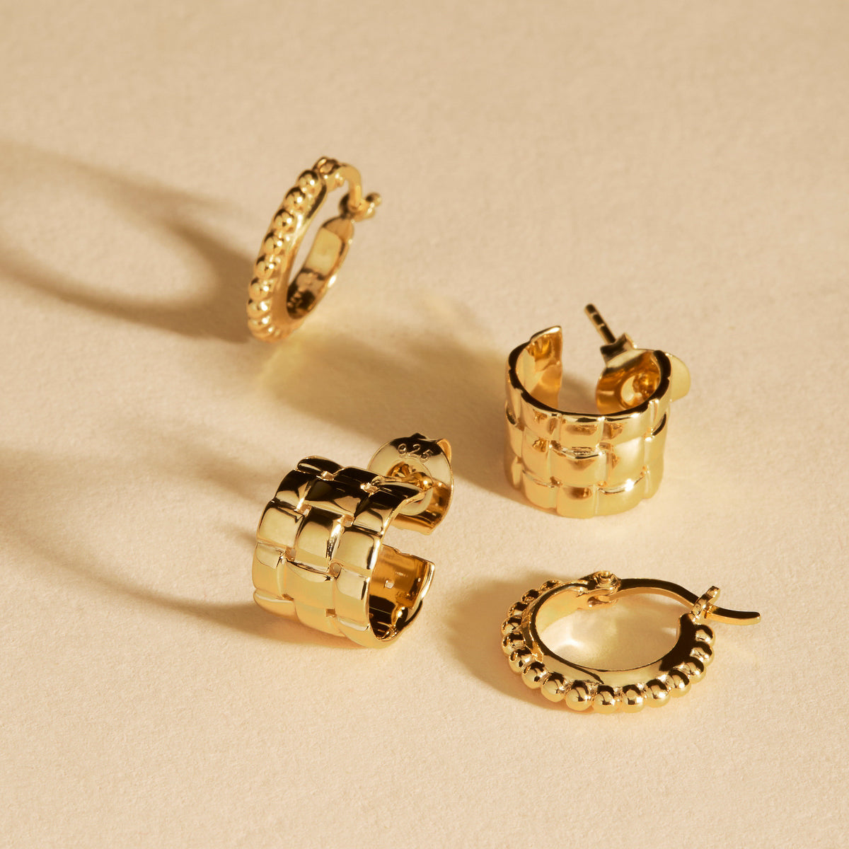 NAJO Chia Hoop Earring Gold Plated E6831