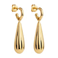 Raya Yellow Gold Droplet Stud Earring
