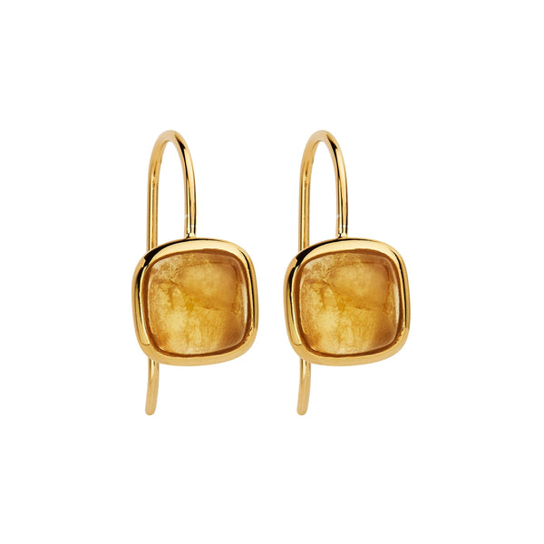 Aura Yellow Gold Citrine Earring