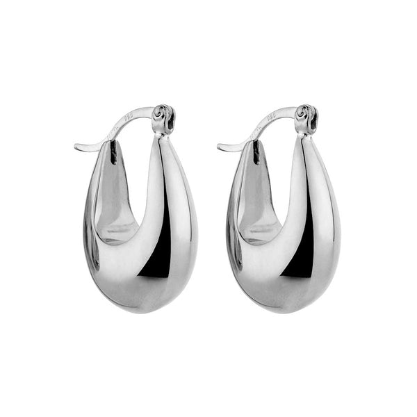 Cloudland Silver Hoop Earring