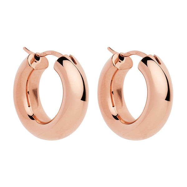 Cocoon Rose Gold Hoop Earring