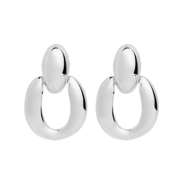 Oval Stirrup Earring