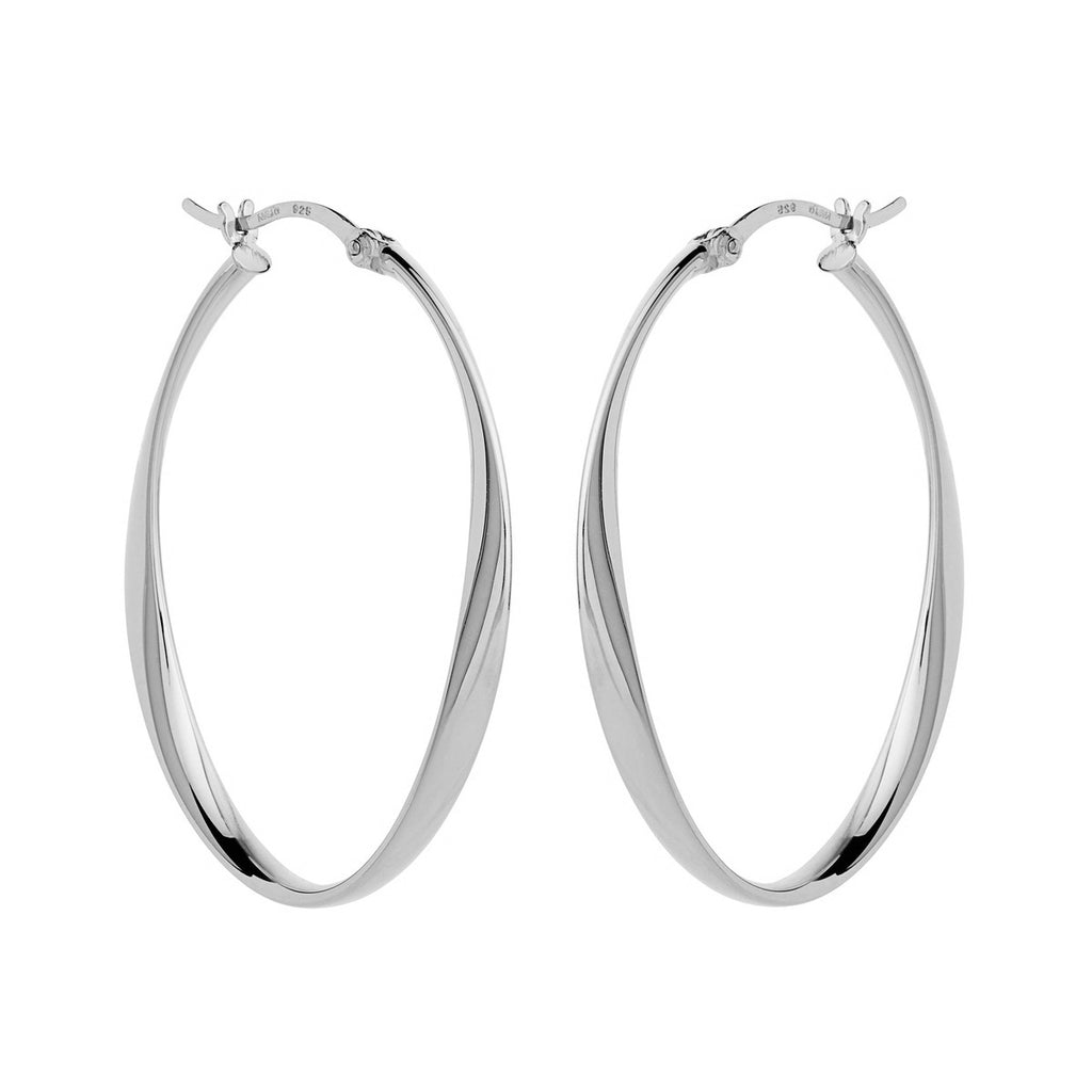 NAJO Cinta Large Hoop Earring Silver E6952