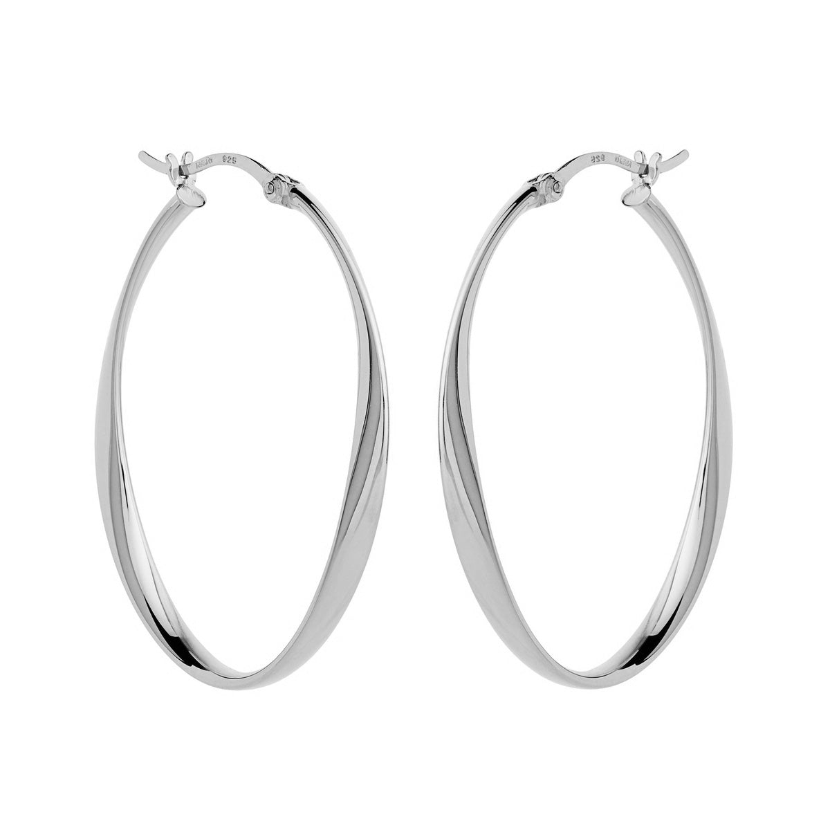 NAJO Cinta Large Hoop Earring Silver E6952