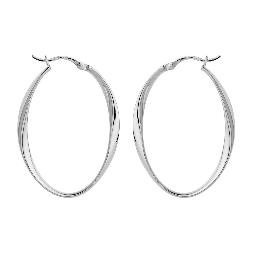 NAJO Cinta Large Hoop Earring Silver E6952
