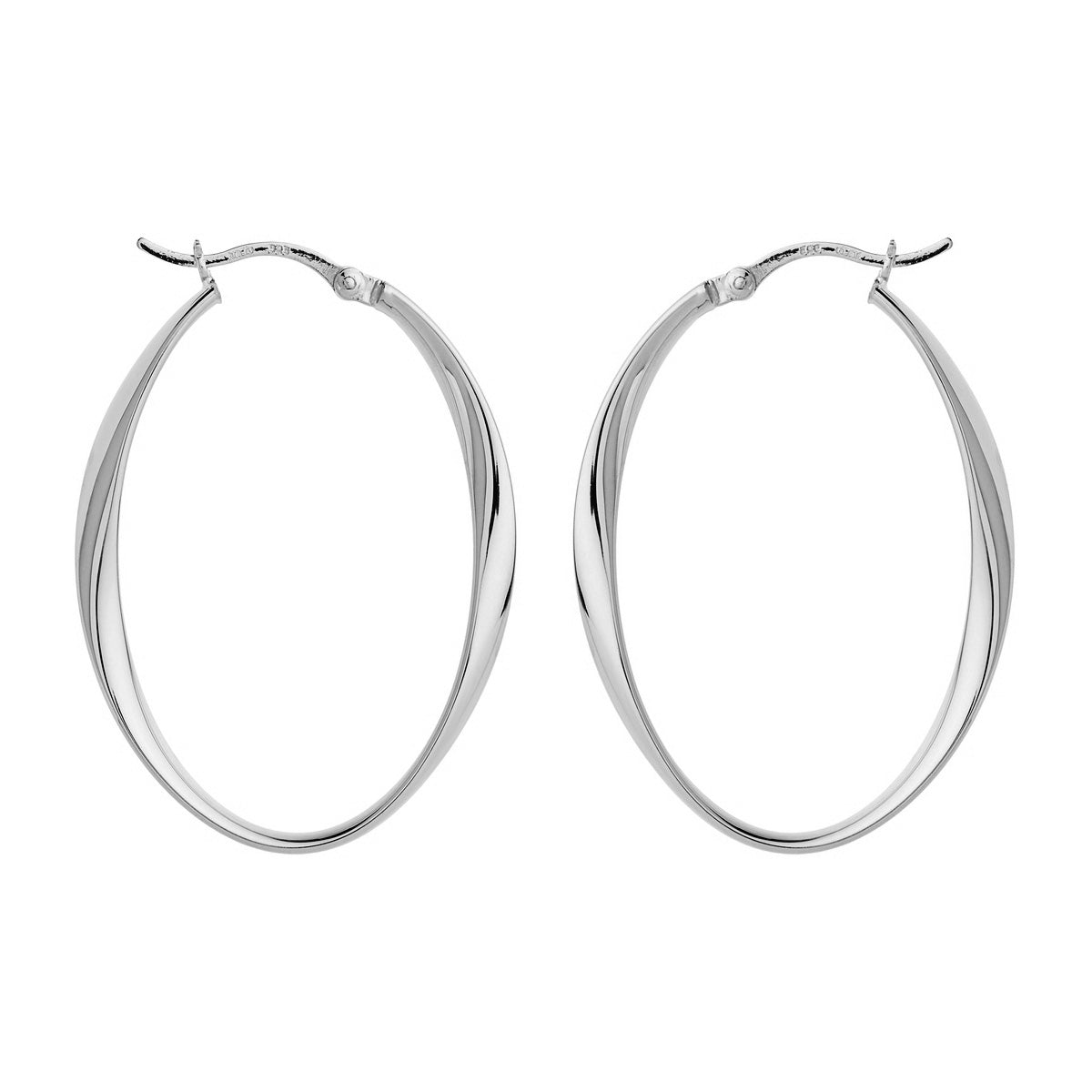 NAJO Cinta Large Hoop Earring Silver E6952