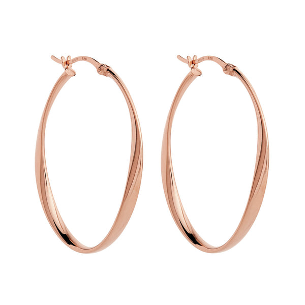 Cinta Large Rose Gold Hoop Earring