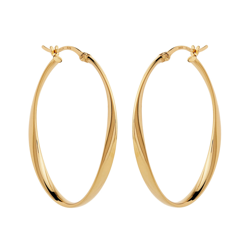 NAJO Cinta Large Hoop Earring Gold Plated E6954