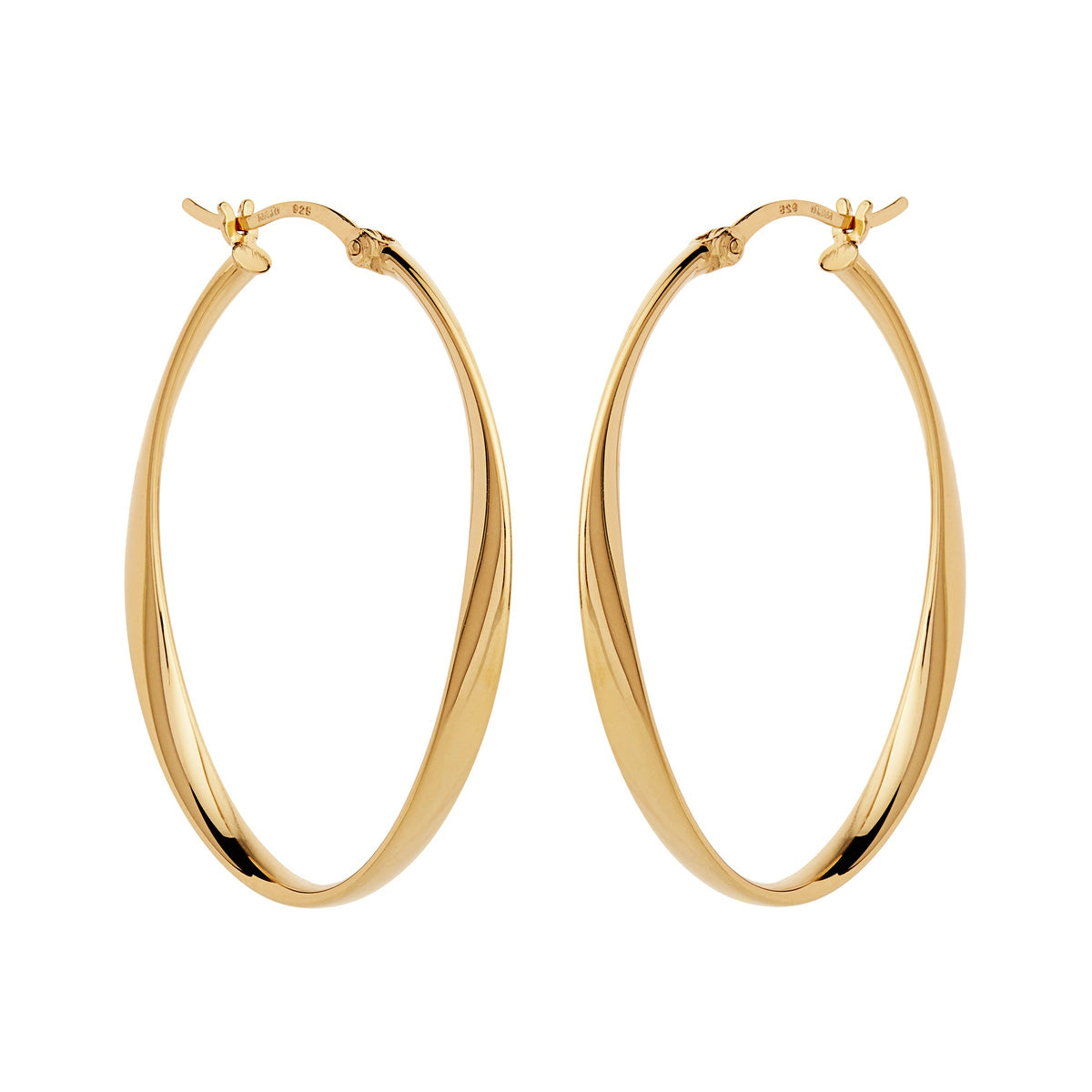 NAJO Cinta Large Hoop Earring Gold Plated E6954