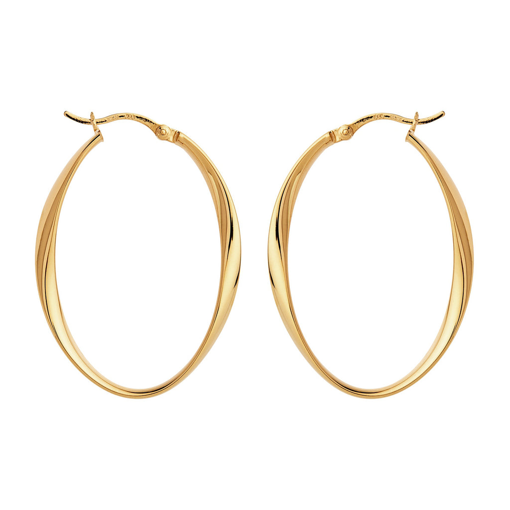 NAJO Cinta Large Hoop Earring Gold Plated E6954