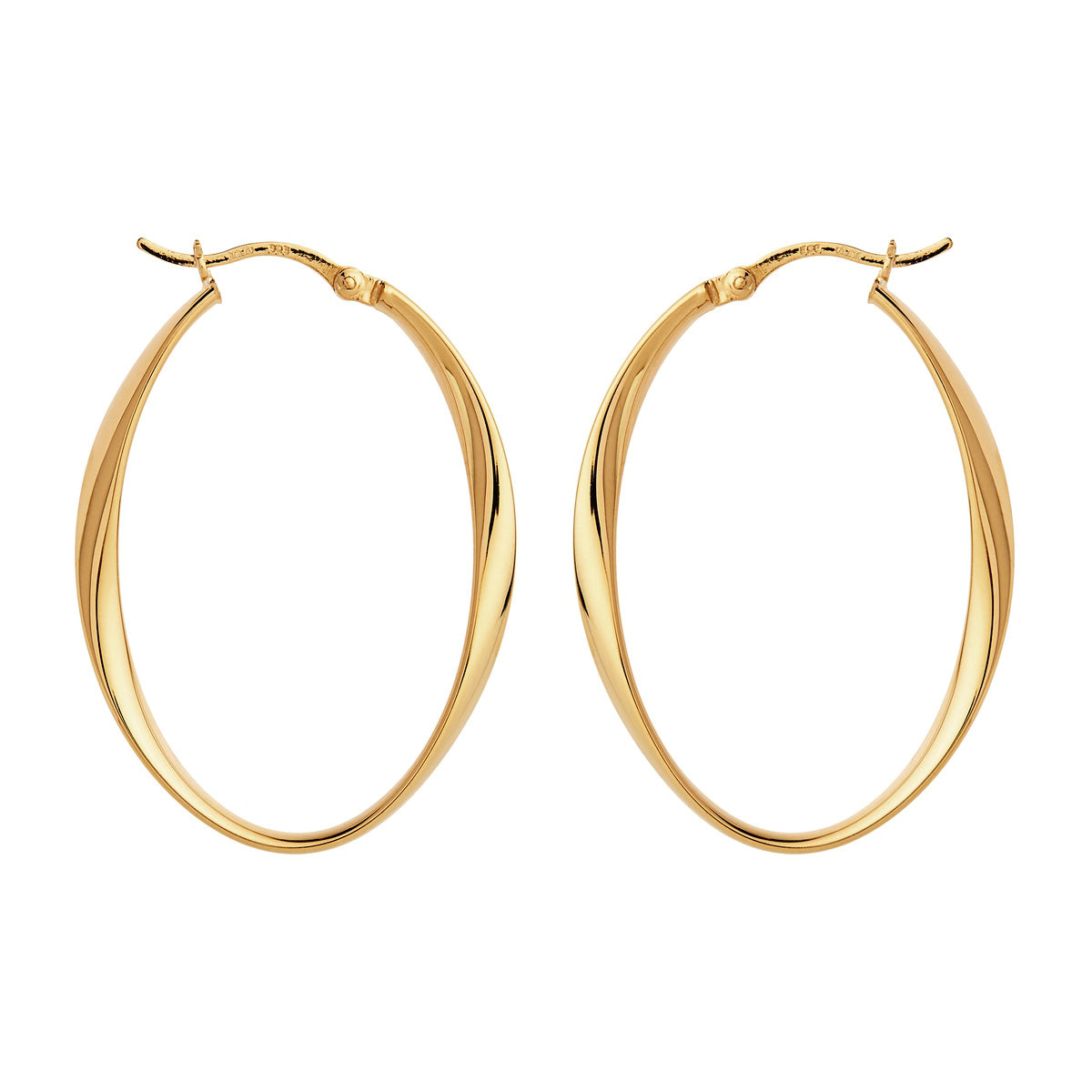 NAJO Cinta Large Hoop Earring Gold Plated E6954